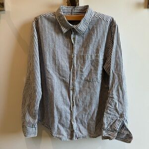 ZARA KIDS STRIPED LONG SLEEVE COTTON SHIRT